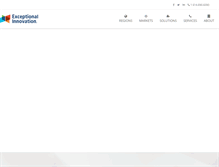 Tablet Screenshot of exceptionalinnovation.com